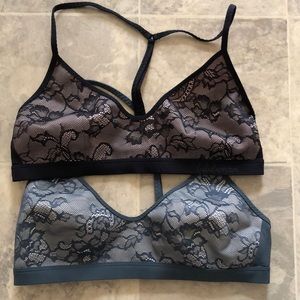 Two lululemon live in lace bralettes